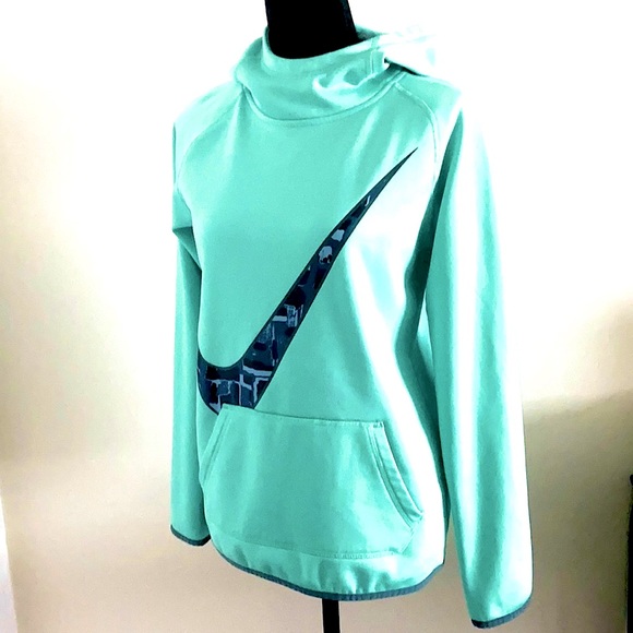 Nike Dry Fit Teal And Gray Hoodie - Picture 5 of 16